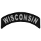 Wisconsin Patch Iron on State Rocker
