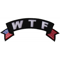 WTF Small Flag Rocker Patch