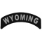 Wyoming Patch Iron on State Rocker