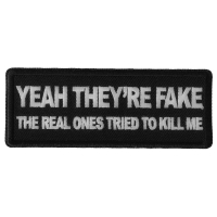 Yeah They're Fake The Real Ones Tried to Kill me Breast Cancer Patch