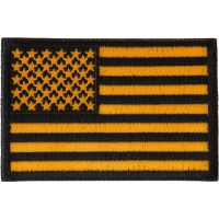 Yellow Black American Flag Patch | Embroidered Patches