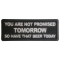 You Are Not Promised Tomorrow So Have That Beer Today Funny Iron on Patch