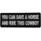 You can Save a Horse and Ride This Cowboy Biker Patch