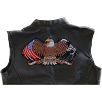 All Gave Some and Some Gave All POW MIA Eagle Large Back Patch All Gave Some and Some Gave All POW MIA Eagle Large Back Patch