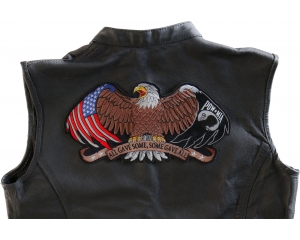 All Gave Some and Some Gave All POW MIA Eagle Large Back Patch