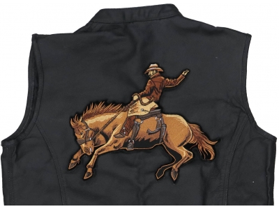 Cowboy on Horse Large Jacket Patch