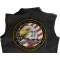 Fallen Heroes Never Forget POW MIA WIA KIA In Memory of Those Who Made The Ultimate Sacrifice Patch, Large Patriotic Patches shown on leather vest