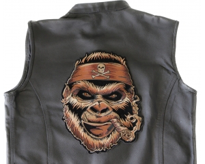 Large Gorilla Back Patch Smoking Cigar