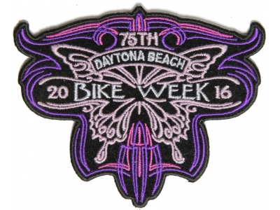 Details about  / Daytona Bike Week 2020 Patch 3 x 3.5 inch Embroidered Iron On Applique