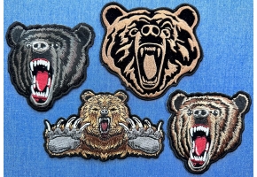 Embroidered Bear Patches