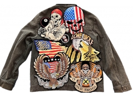 Large Iron on Patches Embroidered for back of Jackets and Vests