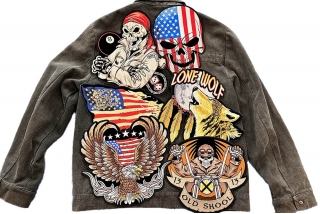 Large Iron on Patches Embroidered for back of Jackets and Vests
