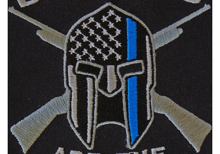 Arizona State Flag Blue Line Police Patch by Ivamis Patches