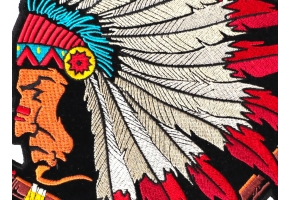 Native American Iron on Patches Embroidered with Indian Designs