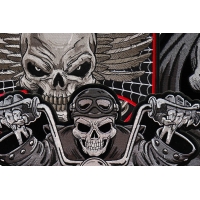 Embroidered Patches of Skull Designs