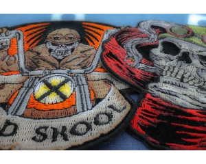 Biker Skull Patches