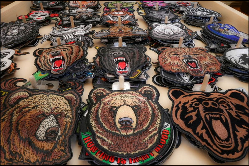 Embroidered Bear Patches