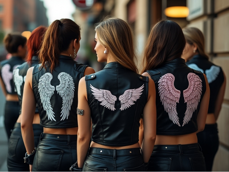 If you are looking for beautiful, embroidered angel wing patch designs for your Riding Vest