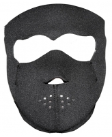 Plain Black Face Mask For Riding