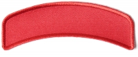 Red 4 Inch Arched Blank Patch Rocker | Embroidered Patches
