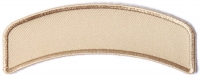 Tan 4 Inch Arched Blank Patch Rocker | Embroidered Patches