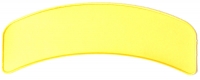 Yellow 11 Inch Arched Blank Patch Rocker | Embroidered Patches