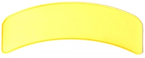 Yellow 11 Inch Arched Blank Patch Rocker | Embroidered Patches