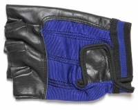 Fingerless Motorcycle Riding Gloves Blue