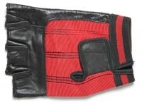 Fingerless Motorcycle Riding Gloves Red