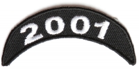 2001 Upper Rocker Patch In Black White