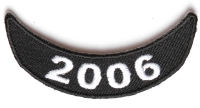 2006 Lower Rocker Patch In Black White