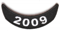 2009 Lower Rocker Patch In Black White