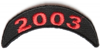 2003 Upper Year Rocker Patch In Red