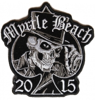 Myrtle Beach 2015 Patch Tall Hat Skull