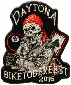 Daytona Biketoberfest 2016 Biker Rally Skull Patch