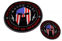 2nd Amendment Spartan Helmet Patch Set Of Small And Large 2nd Amendment Spartan Helmet Patch Set Of Small And Large