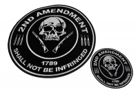 2nd Amendment Support Patches 2 Piece Small And Large Round Patch 2nd Amendment Support Patches 2 Piece Small And Large Round Patch