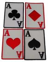 Ace Of Spades Hearts Diamonds And Clubs Patch Set Ace Of Spades Hearts Diamonds And Clubs Patch Set