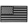 American Flag Black And Reflective 4 Inch Patch | Embroidered Patches