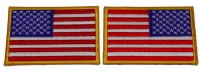 American Flag Patch Set Regular And Reversed Patches American Flag Patch Set Regular And Reversed Patches
