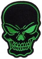 Black Green Skull Patch
