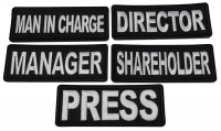 Business Costume Director Manager Shareholder Manager Press Man in Charge Patches