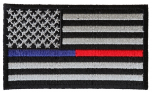 Law Enforcement And Firefighter Support American Flag Patch