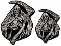 Reaper Skull Small and Medium set of 2 Patches Reaper Skull Small and Medium set of 2 Patches