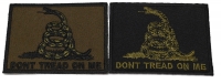 Set of 2 Don't Tread on Me Flag Patches in Army Green Set of 2 Don't Tread on Me Flag Patches in Army Green