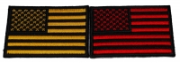 Set of 2 Red and Yellow American Flag Patches Set of 2 Red and Yellow American Flag Patches