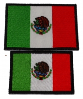 Set of 2 Small Size Mexican Flag Patches Set of 2 Small Size Mexican Flag Patches