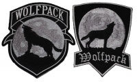Set of 2 Wolfpack Patches in Gray Set of 2 Wolfpack Patches in Gray