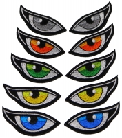 Set of 5 Colored Eye Patches including left and right eyes