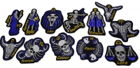 Skulls Collection of Zodiac Sign Patches Skulls Collection of Zodiac Sign Patches